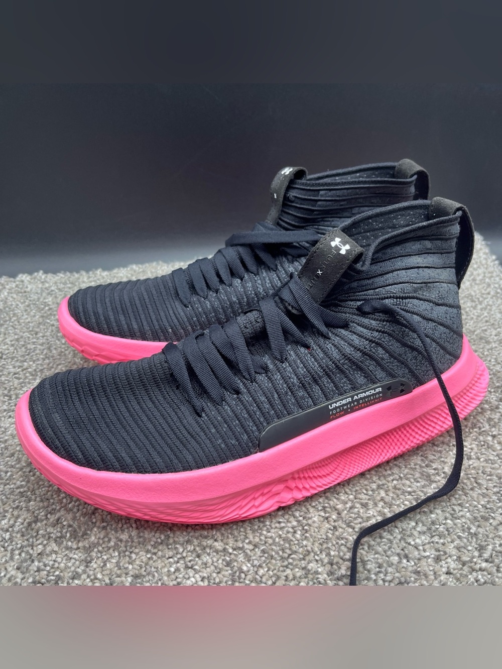 Under Armour Flow FUTR X Elite 'Black Beta' basketball shoes Men’s Size 9 Pink
